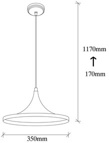 Czarna metalowa lampa wisząca Opviq lights Leon