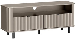 Szary ryflowany stolik pod tv glina K2-C38