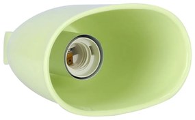 Zielona lampa wisząca z ceramicznym kloszem Sewilla – Candellux Lighting