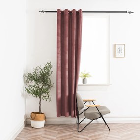 Zasłona zaciemniająca ELVIO VELVET 140x250 cm, staroróżowa Zawieszanie: Metalowe pierścienie