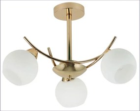 Złota nowoczesna lampa wisząca - D248-Ilumox