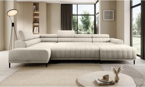 Narożnik CALDO XL Lewostronny z funkcją spania wolnostojący w tkaninie RUN AGAIN 01 WERSAL