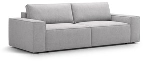 Jasnoszara rozkładana sofa z materiału bouclé 247 cm Jodie – Micadoni Home