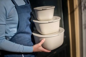 Pudełko z pokrywką 1l + 2l + 4l, CONNECT BOX SET STOCKHOLM, zestaw 3 sztuki, KOZIOL