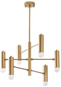 Lampa wisząca w kolorze złota z metalowym kloszem Gharib – Opviq lights