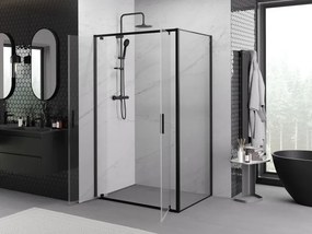 Mexen Exo-BR Duo kabina prysznicowa uchylna 80 x 100 cm, transparent, czarna - 8182-080-100-70-00