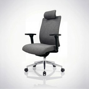 Fotel biurowy ergonomiczny ciemnoszary VECTOR