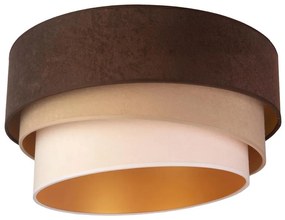 Duolla - Lampa sufitowa DEVON 1xE27/40W/230V śr. 45 cm brązowa/beżowa