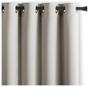 Beżowa zasłona zaciemniająca 140x270 cm Eyelets – Restilo