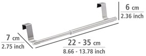 Teleskopowy wieszak na szafkę - kuchenny, łazienkowy, 22-35 cm, WENKO