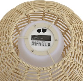 Lampa stołowa zewnętrzna beżowa 30 cm z diodą LED akumulatorowa z USB-C IP44 - Oli