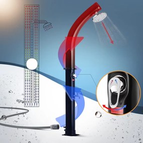 Prysznic solarny BOW, 20l, czarny Monzana