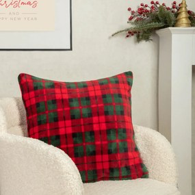 Poszewka dekoracyjna TARTAN w kratę 45x45 cm HOMLA