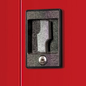 Metalowa szafa warsztatowa Bruno 92x50x185 cm antracyt/czerwony