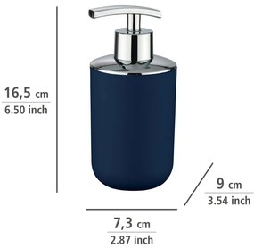 Pojemnik na szczoteczki do zębów, dozownik na mydło, kosz łazienkowy BRASIL DARK BLUE - zestaw, WENKO