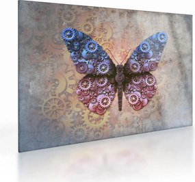 Obraz na szkle - Steampunk motyl (70x50 cm)