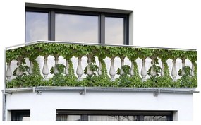 Zielona plastikowa osłona balkonowa 500x85 cm – Maximex