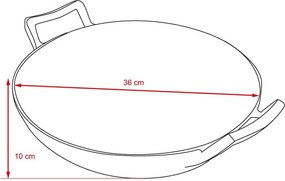 Patelnia żeliwna WOK Culinaria