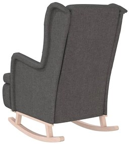 Ciemnoszary bujany fotel dla seniora S4-W17