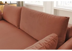 Pomarańczowa rozkładana sofa 211 cm Marcel – Bobochic Paris