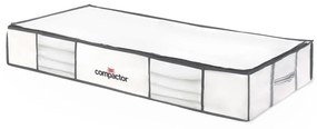 Zestaw 2 białych organizerów pod łóżko z workiem próżniowym Compactor XLarge Underbed Life, 105x15,5 cm