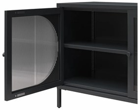 Czarna metalowa witryna 100x64x40 cm Luna – Støraa