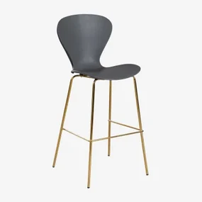 Taburete Alto Out Gris Oscuro & ↑75 Cm & Goud - Sklum