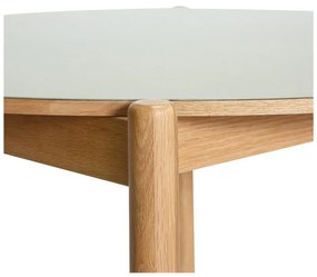 Okrągły stół z litego drewna dębowego ø 115 cm Oblique – Hübsch