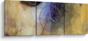 Obraz - Portret kobiety, rysunek (z zegarem) (90x30 cm)