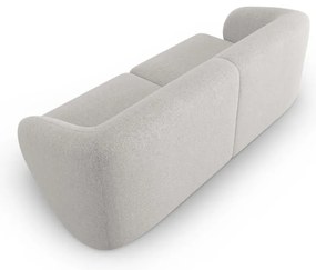 Jasnoszara sofa z tkaniny szenilowej 188 cm Paolo – Milo Casa