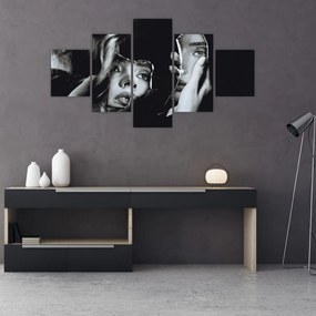 Obraz - Spojrzenie w lustro (125x70 cm)