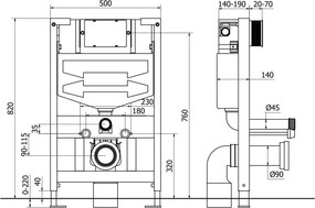 Mexen zestaw podtynkowy WC stelaż Fenix XS-F z miską WC Rico i deską wolnoopadającą, biały mat - 68030724001