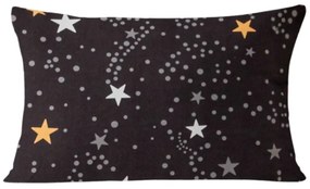 Flanelowa poszewka na poduszkę STELLAR 50x70 cm, ciemnoszara