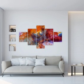 Obraz - Abstrakcyjna sztuka tuszu (125x70 cm)