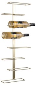 Wiszący metalowy regał na wino w kolorze złota liczba butelek 8 Float – PT LIVING