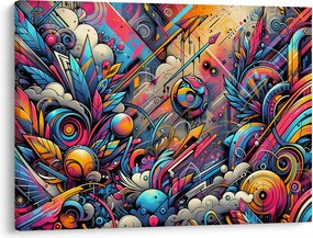 Obraz - Kolorowe graffiti (70x50 cm)