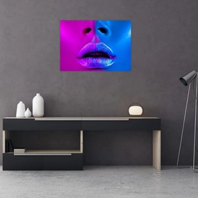 Obraz kolorowych ust (70x50 cm)