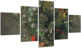 Obraz - Auguste Renoir,  Flowers in a Vase, reprodukcje (125x70 cm)