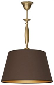 Lampa mosiężna z abażurem F-S1Bm