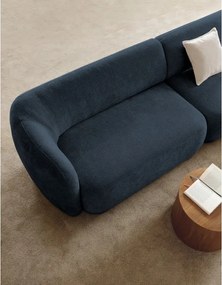 Narożnik NOBO Prawostronny system modułowy tkanina DressME 05 Niebieski