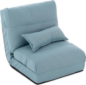 Materac siedziskowy, rozkładany 220 x 60 x 14 cm, jasny nieb