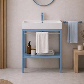 Zestaw umywalka z konglomeratu NAVI 70 x 45 cm + stojąca konsola NAVI Step | Różne kolory | Różne rozmiary