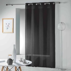Czarna firanka 140x280 cm Telma – douceur d'intérieur