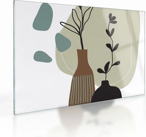 Obraz na szkle - Kwiaty w wazonie N⁰2 (70x50 cm)