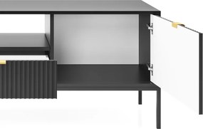 NAYA Szafka RTV 154 czarna | czarny stelaż