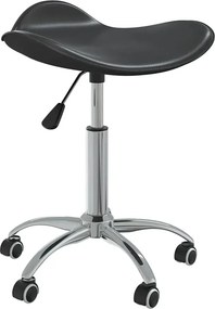 Czarny obrotowy regulowany taboret H0-Z98