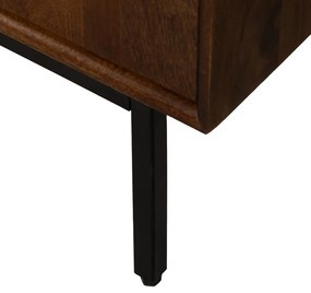 Brązowa szafka z litego drewna mango 80x80x40 cm Sagara – Ixia