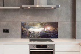 Panel Szklany Jednorożec w Magicznym Lesie