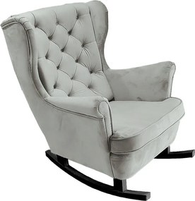 Fotel Relax z Tapicerowanym Siedzeniem i Podłokietnikami, Fotel TV 102x81x95cm Popiel_29855