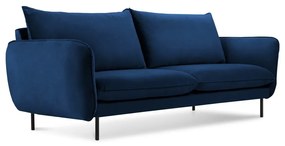 Niebieska aksamitna sofa 160 cm Vienna – Cosmopolitan Design